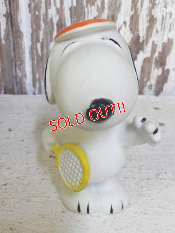 画像3: ct-161110-10 Snoopy / 70's-80's Vinyl Squeak Toy "Tennis"