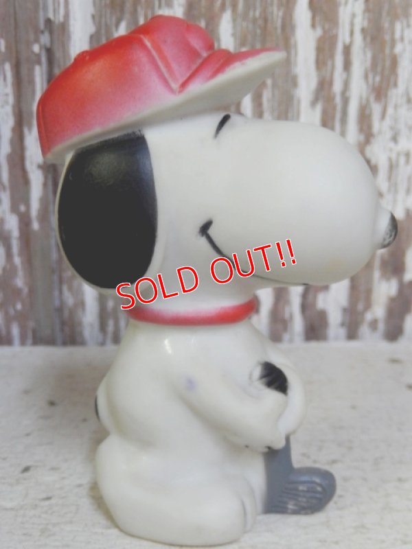 画像2: ct-161110-11 Snoopy / 70's-80's Vinyl Squeak Toy "Golf"