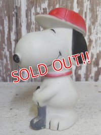 ct-161110-11 Snoopy / 70's-80's Vinyl Squeak Toy "Golf"