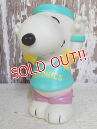 ct-161110-12 Snoopy / 80's Vinyl Squeak Toy "Aerobics"