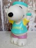 画像1: ct-161110-12 Snoopy / 80's Vinyl Squeak Toy "Aerobics" (1)