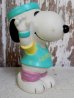 画像2: ct-161110-12 Snoopy / 80's Vinyl Squeak Toy "Aerobics" (2)