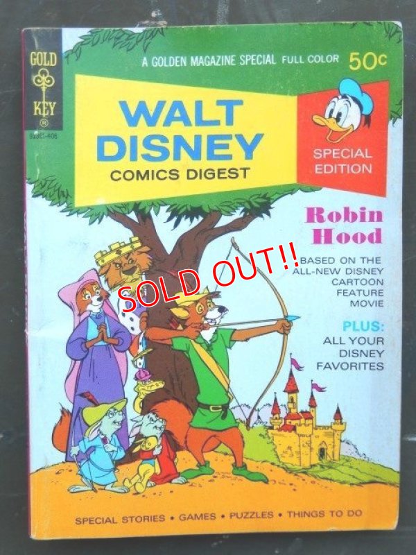 画像1: ct-161120-23 Walt Disney Comic Digest / 70's Robin Hood