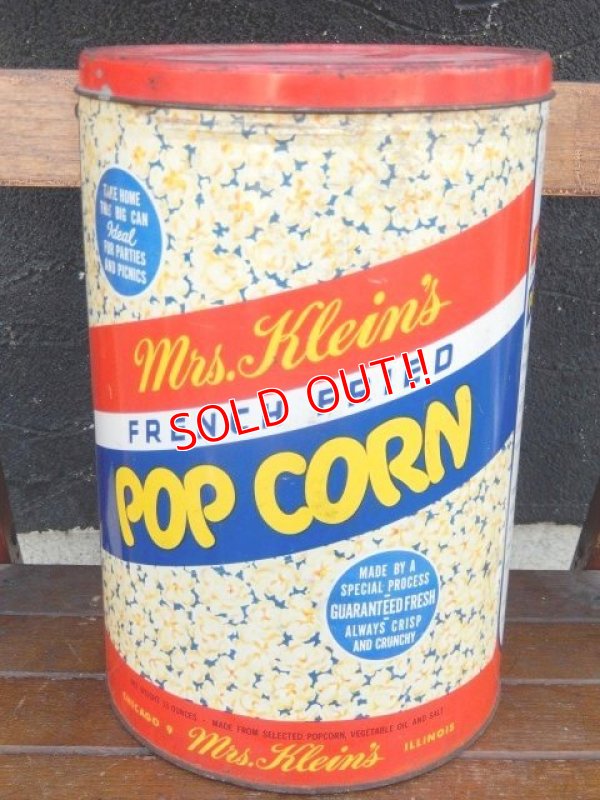 画像1: dp-170111-24 Mrs. Klein's / Pop Corn Can