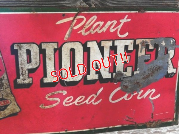 画像2: dp-170111-10 PIONEER SEED CORN / Vintage Metal Sign