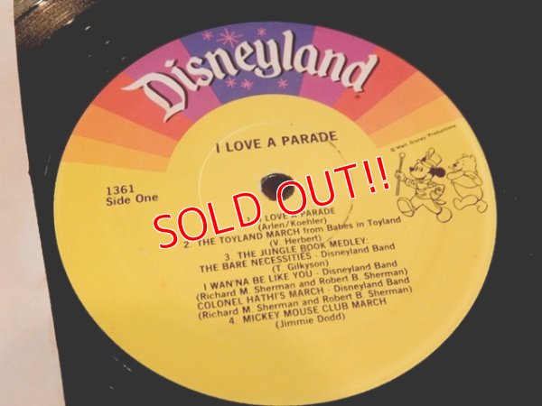 画像7: ct-170301-05 Walt Disney Presents / I LOVE A PARADE 70's Record