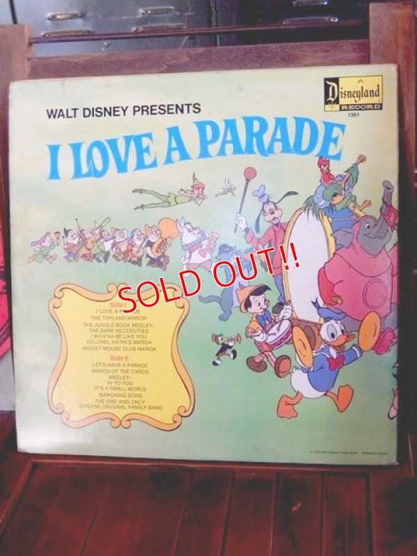 画像4: ct-170301-05 Walt Disney Presents / I LOVE A PARADE 70's Record