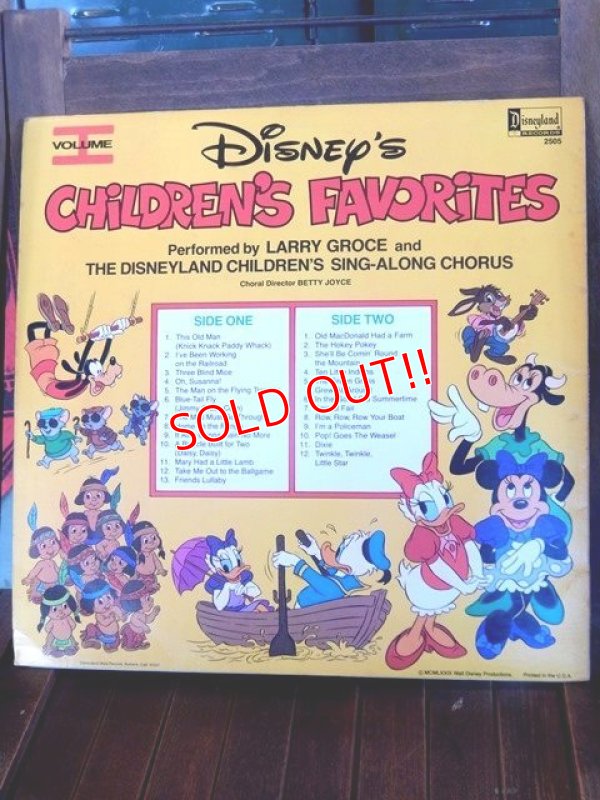画像5: ct-170301-04  Disney's Children's Favorites / 70's Record