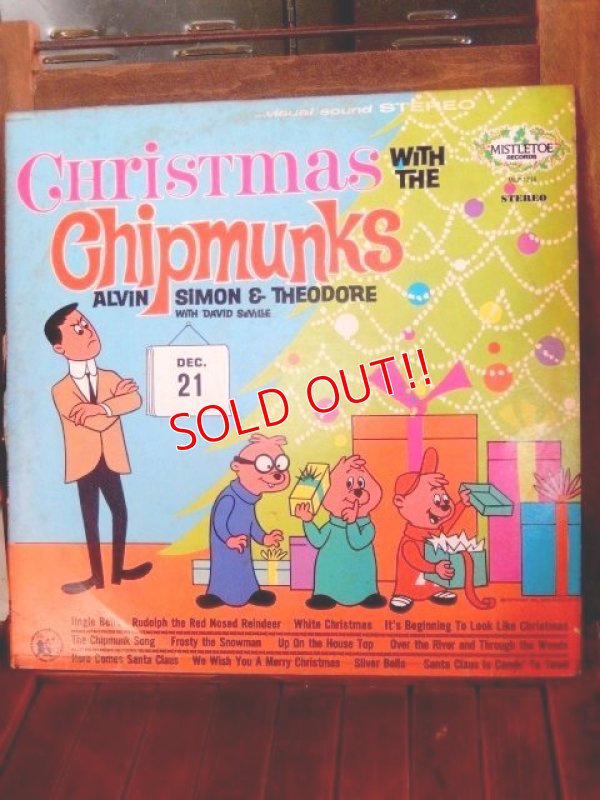 画像1: ct-170301-07 Christmas with the Chipmunks / 60's Record