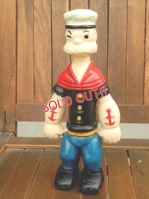 画像1: ct-170301-09 Popeye / 1930's-1940's Cast Iron Coin Bank