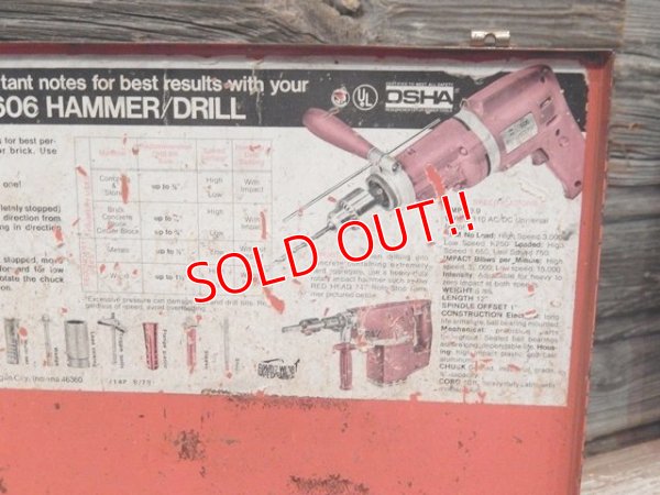 画像7: dp-170301-38 Red Head / Vintage Hammer Drill Tool Box