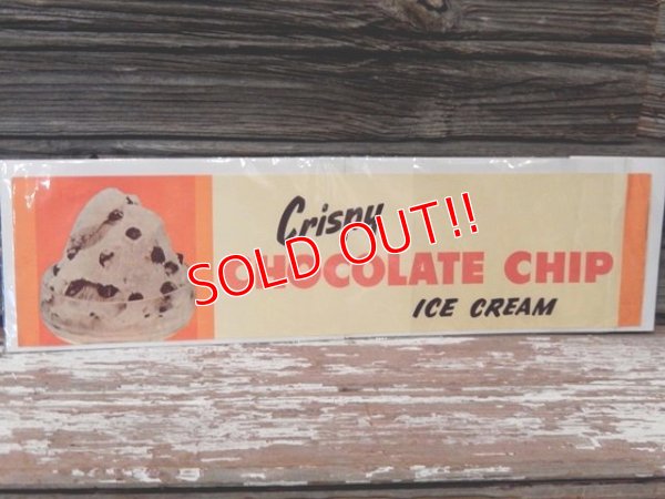 画像1: dp-161218-16 Vintage Poster "Crispy Chocolate Chip Ice Cream"