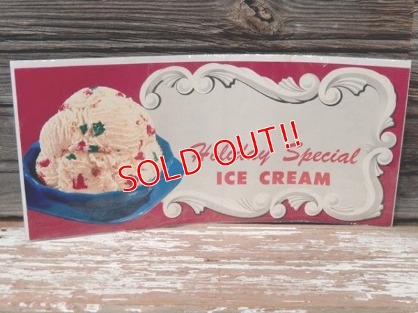 画像1: dp-161218-18 Vintage Poster "Holiday Special Ice Cream"