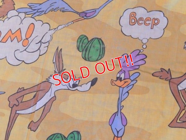 画像4: ct-170305-08 Road Runner & Wile E. Coyote / 70's Flat Sheet (Twin)