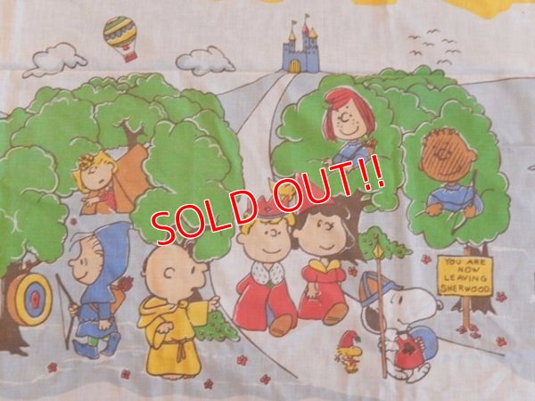 画像2: ct-170305-07 PEANUTS / 70's Flat Sheet (Twin)