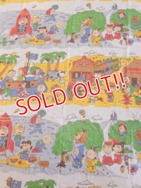 ct-170305-07 PEANUTS / 70's Flat Sheet (Twin)