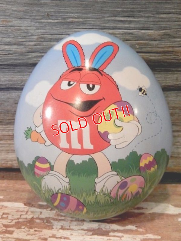 画像1: ct-140429-39 m&m's / Easter Egg Tin Case "Red"