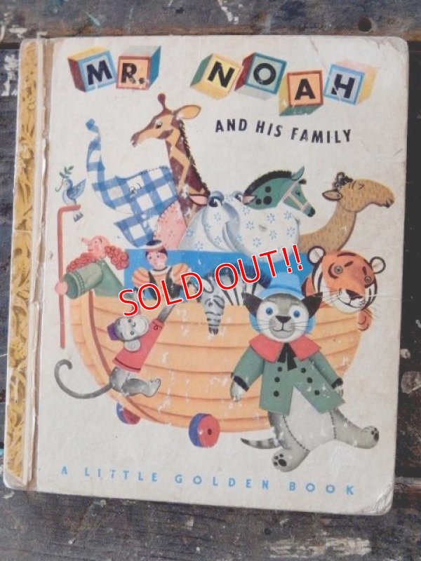 画像1: bk-170301-04 MR.NOAH And His Family / 50's Little Golden Book