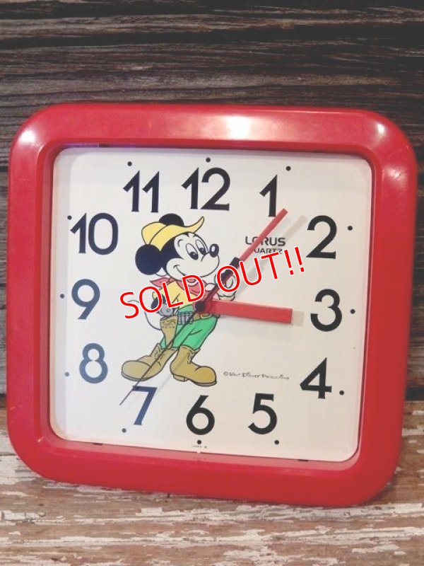 画像1: ct-150825-21 Mickey Mouse / Lorus 70's-80's Wall Clock