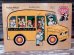 画像1: fp-141101-20 Fisher-Price / 1970's Pick-up & Peek Puzzle "School Bus" (1)