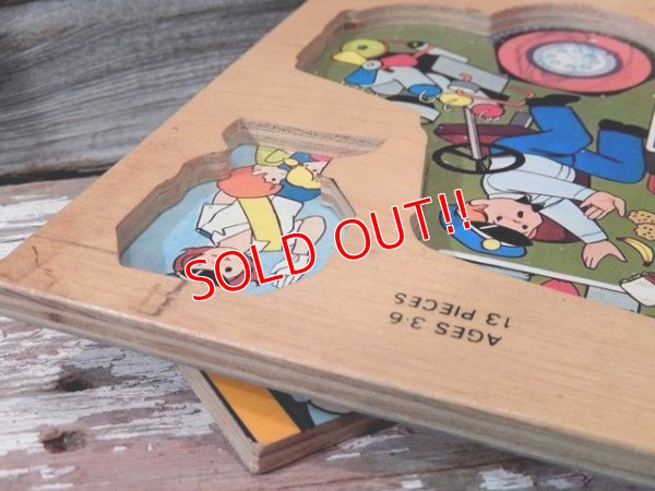 画像6: fp-141101-20 Fisher-Price / 1970's Pick-up & Peek Puzzle "School Bus"