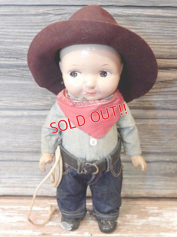 画像1: ct-170320-02 Lee / Buddy Lee 1940's Composition Doll "Cowboy"