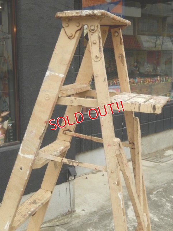 画像10: dp-170402-06 Vintage Wood Ladder