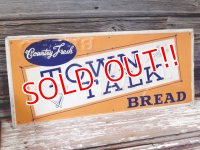 dp-170403-02 TOWN TALK BREAD / 1956 Metal Sign