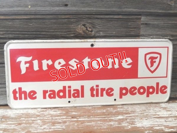 画像1: dp-170403-08 Firestone / 1970's Metal Sign