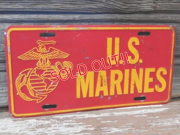 画像1: dp-170403-03 U.S.MARINES 1980's〜Lisence Plate