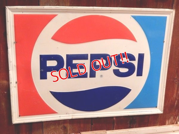 画像1: dp-121107-04 PEPSI / 1977 Metal Sign