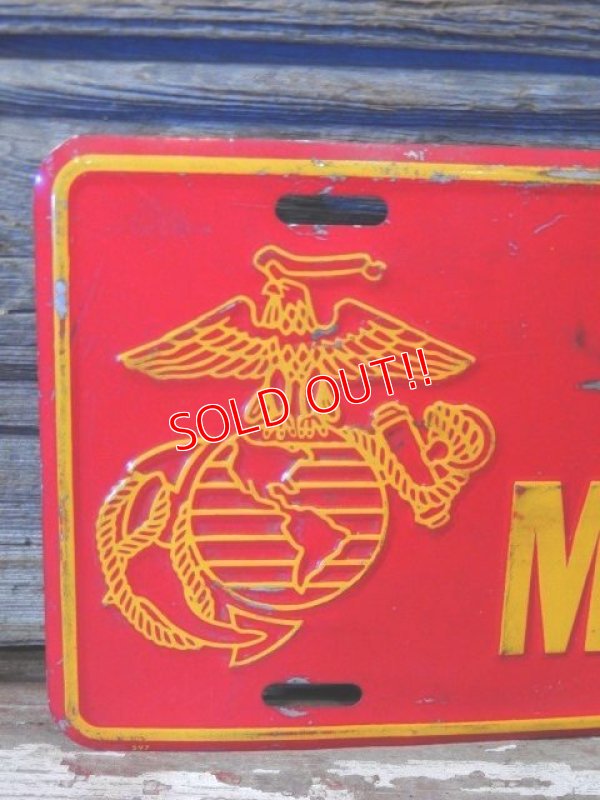 画像2: dp-170403-03 U.S.MARINES 1980's〜Lisence Plate