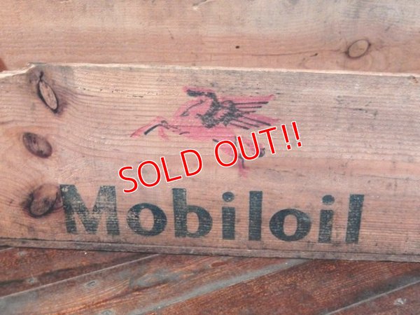 画像4: dp-170403-06 Mobiloil / 1940's-1950's Wood Box