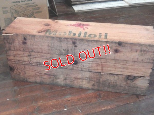 画像8: dp-170403-06 Mobiloil / 1940's-1950's Wood Box