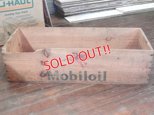 画像3: dp-170403-06 Mobiloil / 1940's-1950's Wood Box