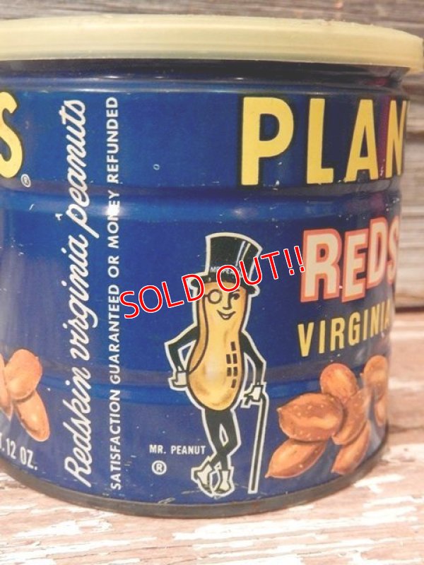 画像2: dp-170404-03 Planters / Mr.Peanuts 1960's REDSKINS Virginia Peanut Tin Can