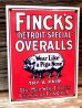 画像1: dp-170404-06  Finck's Overalls / 1930's Porcelain Sign (1)