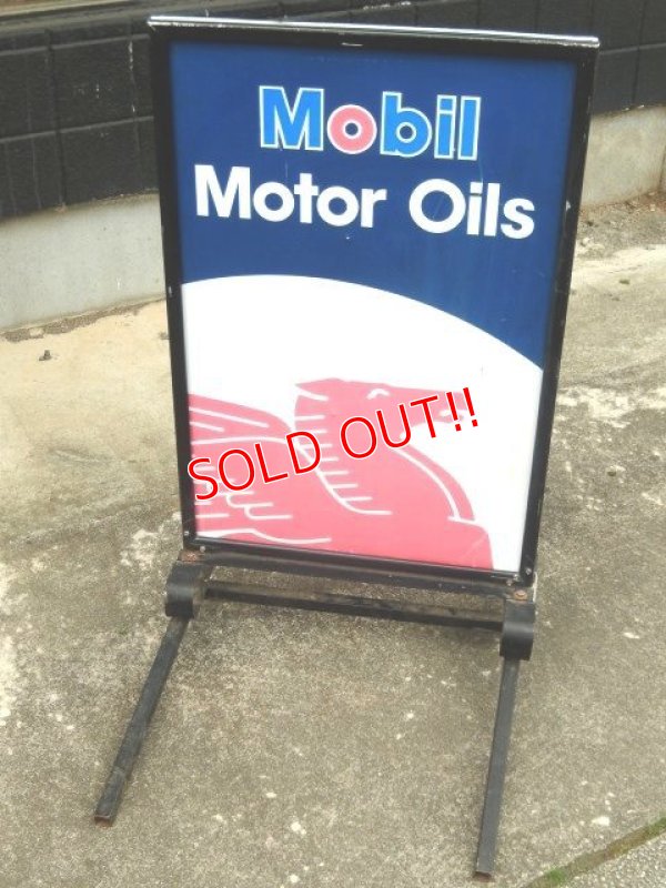 画像1: dp-170422-05 Mobil Motor Oils / 1980's〜Stand Sign