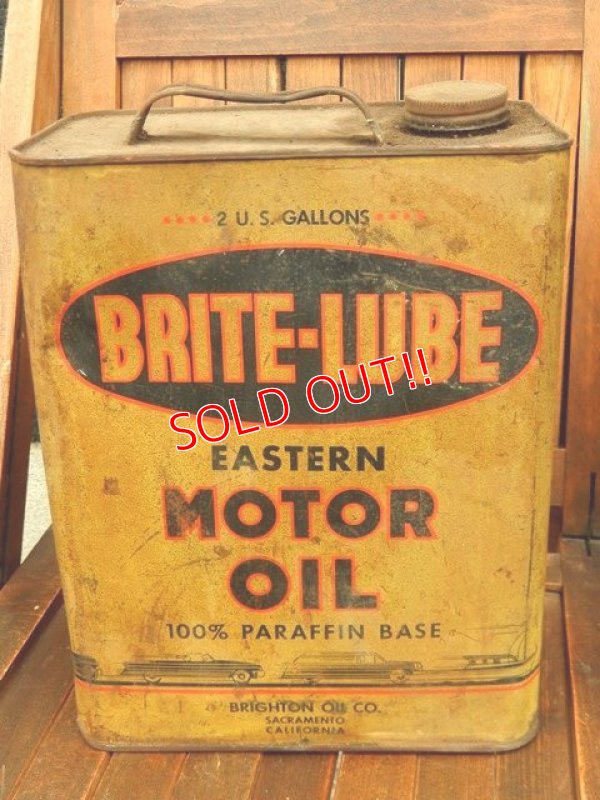 画像1: dp-170422-22 BRITE-LUBE / Vintage Motor Oil Can