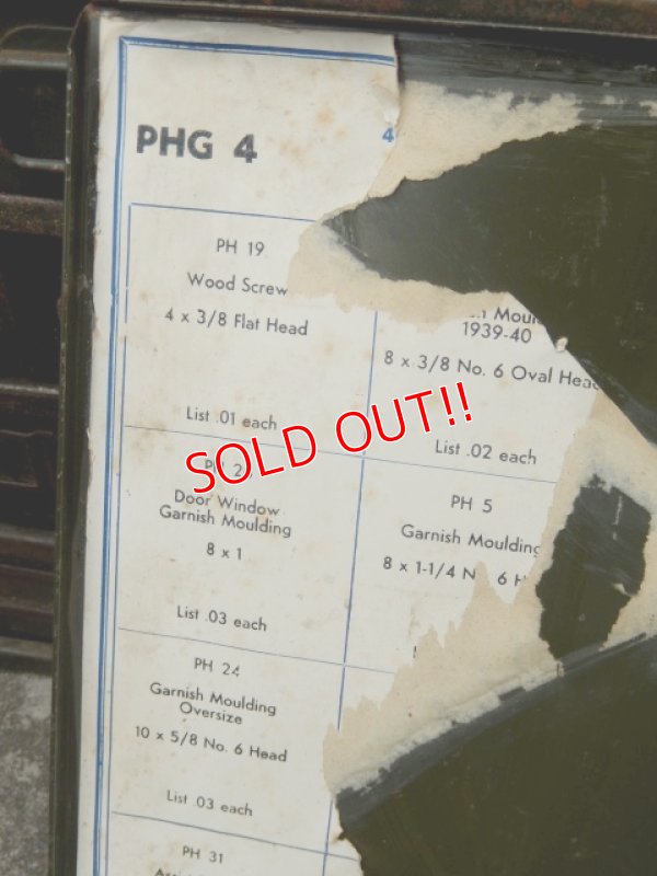 画像7: dp-170422-27 Vintage Metal Parts Cabinet