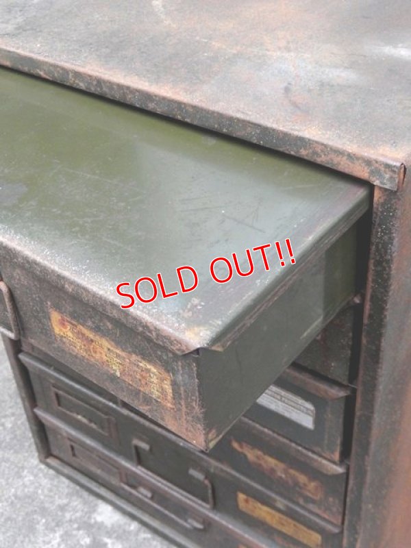 画像8: dp-170422-27 Vintage Metal Parts Cabinet