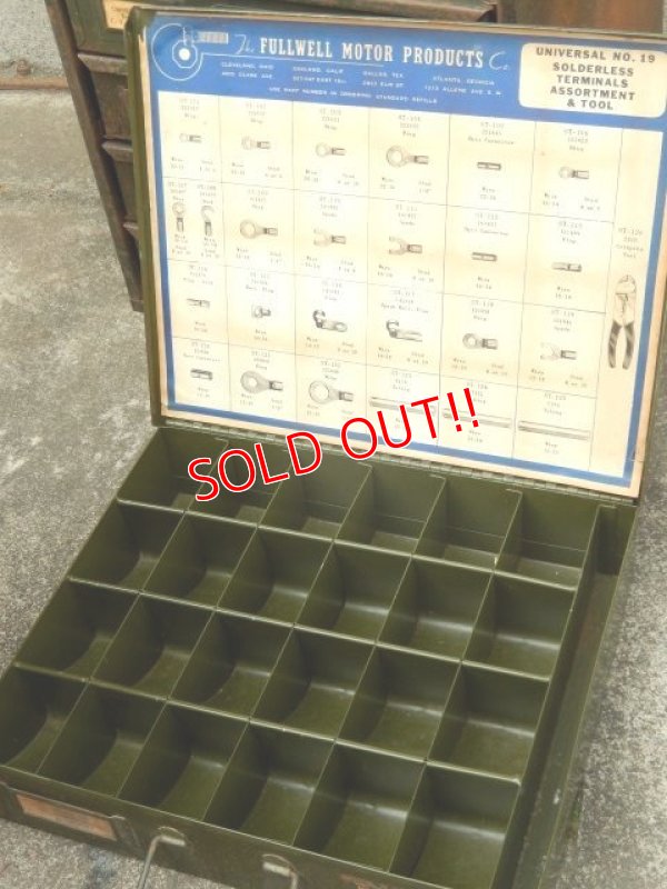 画像5: dp-170422-27 Vintage Metal Parts Cabinet