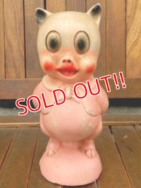 ct-150701-42 1940's Chalk Ware Pig