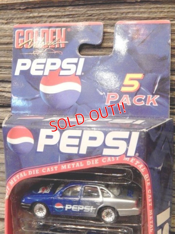 画像2: dp-170404-07 Golden Wheels / PEPSI Die Cast Metal Car 5Pack