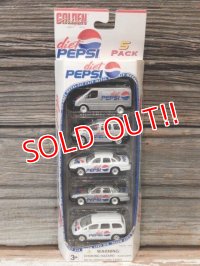 dp-170404-07 Golden Wheels / diet PEPSI Die Cast Metal Car 5Pack