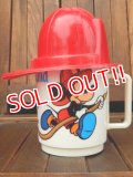 ct-170511-25 Mickey Mouse & Goofy / Disneyland 1970's Firefighter Plastic Mug