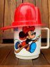 画像1: ct-170511-25 Mickey Mouse & Goofy / Disneyland 1970's Firefighter Plastic Mug (1)