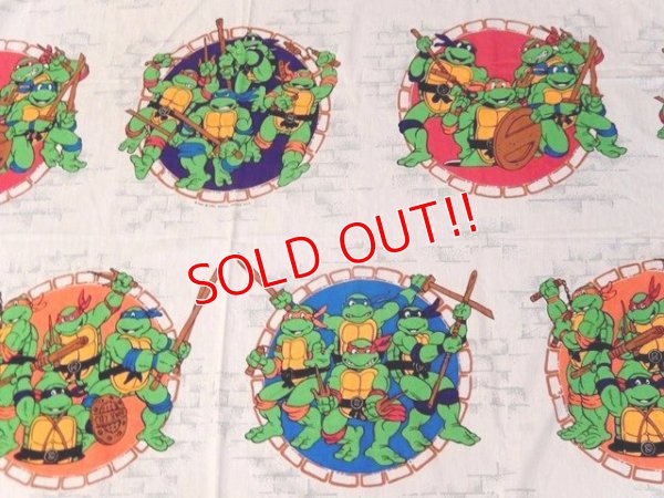 画像6: ct-170511-07 Teenage Mutant Ninja Turtles / 1990's Flat Sheet (Twin size)