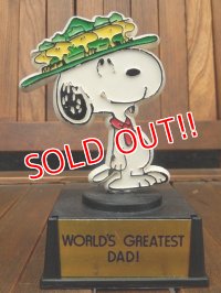 ct-170511-19 Snoopy / AVIVA 70's Trophy "World's Greatest Dad!"