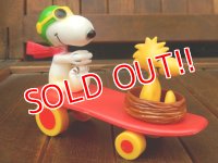 ct-170511-17 Snoopy & Woodstock / AVIVA 1970's Skateboard